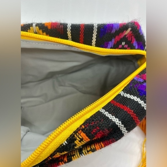 Mexican Cosmetic Bag Makeup Bag Pom Poms - Picture 6 of 8